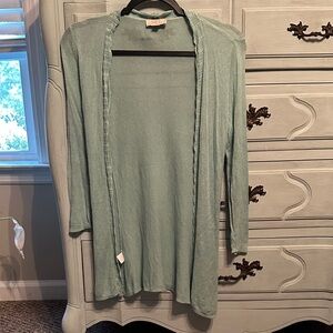 LOFT Mint Green Knit Cardigan